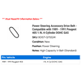 thumbnail image 2 of Power Steering Accessory Drive Belt - Compatible with 1989 - 1991 Peugeot 405 1.9L 4-Cylinder DOHC GAS 1990, 2 of 2