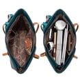 thumbnail image 5 of Montana West - Bolsas de mano grandes con asa superior para mujer, Tres chocolates, 5 of 5