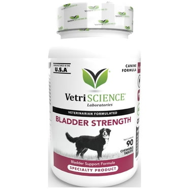 VetriScience Bladder Health for Dogs, Urinary Tract Support, 90 Chewable Smoke Flavored Tablets