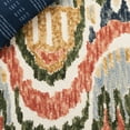 thumbnail image 6 of SAFAVIEH Ikat Heather Southwestern Area Rug, Green/Rust, 8' x 10', 6 of 10