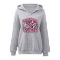 thumbnail image 4 of WEAIXIMIUNG Fall Sweatshirts for Women Women's Fall Winter Oversized Hooded Sweatshirt with Casual Rugby Print1, 4 of 4
