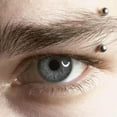 thumbnail image 6 of GRACEARA 10Pcs Steel Banana Double Ball Colorful Curved Barbell Eyebrow Piercing Jewelry, 6 of 8