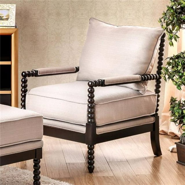 Chaise d'Appoint Contemporaine, Beige