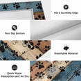 thumbnail image 5 of Navy Blue Brown Outdoor Rug 5x7 Ft, Non Slip Washable Area Rug, Rustic Farmhouse Dog Paw Vintage Patio Rugs Carpet Runner, Large Floor Mat for Indoor/Outdoor Deck Porch Camping, 5 of 8