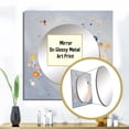thumbnail image 3 of Designart "Celestial Plan Vintage Cosmos Artwork II" Abstract Spirals Gold Large Square Mirror - Square Bedroom Mirror Printed Wall Decor - Transitional Square Printed Wall Mirror Art, 3 of 5