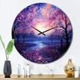 thumbnail image 1 of Designart "Transcendent Twilight Sky Photo wall art" Landscapes Oversized Wall Clock, 1 of 6