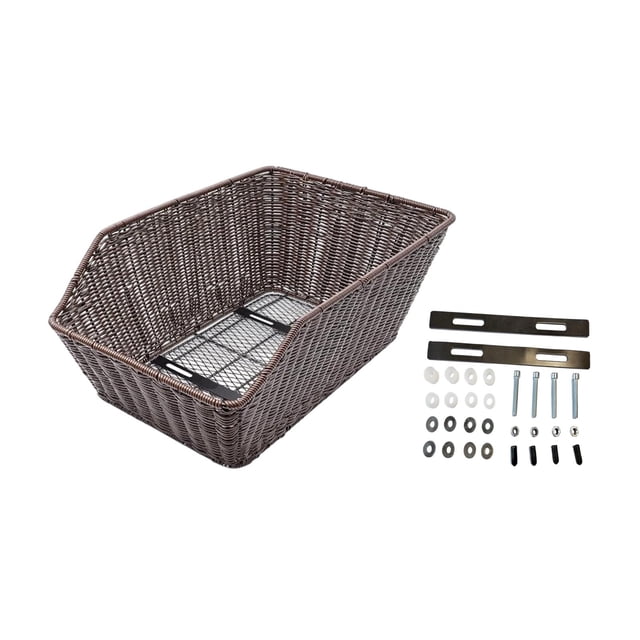 Cesta trasera para bicicleta, portaequipajes para guardar botellas de agua, juguetes, refrigerios y equipaje, cesta de almacenamiento para bicicletas