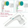 thumbnail image 2 of BKSDUEH Electric Spin Scrubber, Shower Scrubber with 5 Replaceable Brush Heads, Portable Electric Cleaning Brush for Bathroom and kitchens, 2 of 7