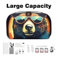 thumbnail image 3 of Bear Waterproof Oxford Cloth Travel Case for Electronic Devices, USB Organizer, Charger Organizer Travel Case, Phone Cable Organizer - 5.9x9.44x3.14 in, 3 of 6