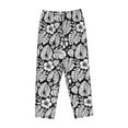 thumbnail image 4 of Naloa Tropical Leaves Print Women’s Ultra-Soft Comfy Pajama Lounge Pants with Pockets & Drawstring, 4 of 8