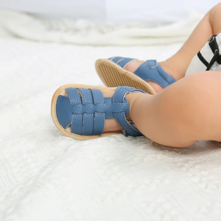 

Toddler Sandals Toddler Shoes Non-Slip Flat Walking Soft Rubber Baby Sole Shoes Baby Kids Sandals