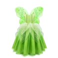 thumbnail image 3 of Disfraz de hada Tiana de Navidad para niñas, vestido de princesa Campanilla, alas de elfo, diadema, varita, vestidos de fiesta de cumpleaños elegantes para niñas pequeñas, 3 of 4