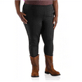 thumbnail image 3 of Carhartt BN2482-W Leggings Women's Black Stretch Knit Skinny Leg Pocket LW143 (Black,Regular,L (REGULAR)), 3 of 8