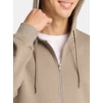 thumbnail image 4 of Athletic Works Men's and Big Men's Zip Up Fleece Hoodie Sweatshirt, Sizes S-5XLT, 4 of 5