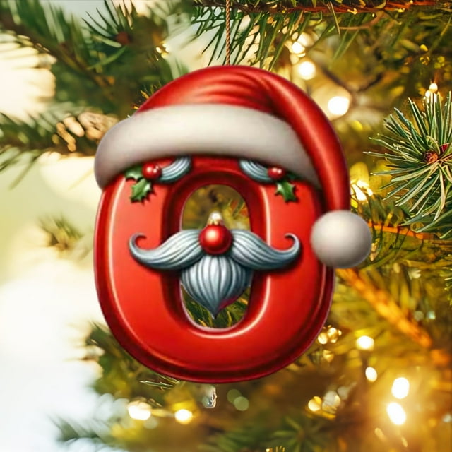 Adornos colgantes, colgante, colgante de decoración, llavero, colgante de decoración de árbol de Navidad de 26 letras, decoración navideña personalizada de bricolaje, decoración colgante para árbol de
