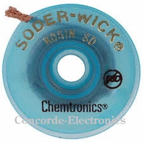 Soder-Wick 80-3-10: Rosin Desoldering Braid - Green - .080 x 10'L