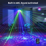 RGB White Strobe Light Stage Effect Lighting 7CH DMX Sound Control for DJ Club Party Show