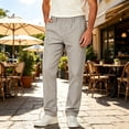 thumbnail image 2 of Szhihuiw Athletic Pants for Men Plus Size Fashion Straight Fit Casual High Waisted Trousers with Pockets, 2 of 5