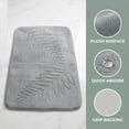 thumbnail image 3 of REGALWOVEN Shaggy Bathroom Rug, Ultra Thick Absorbent Plush Bath Mat, Non-Slip Soft Microfiber Carpet for Shower and Vanity Grey 24" x 16", 3 of 5