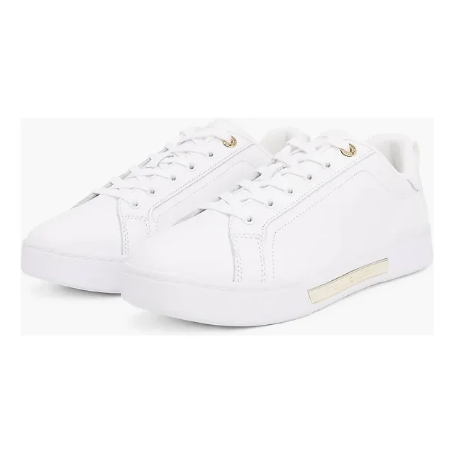 TOMMY HILFIGER COURT PLACA BLANCO-DORADO