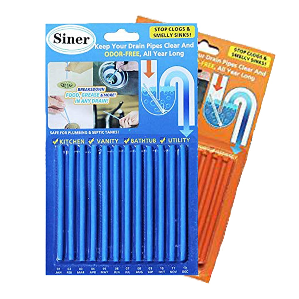 Kitchen Sink Drain Cleaner Sticks - Shower Bathtub Toilet ...