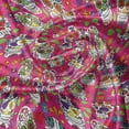 thumbnail image 5 of Ambesonne Colorful Valance Pack of 2, Sugar Skull Flowers, 54"X18", Hot Pink Purple Green, 5 of 5