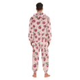 thumbnail image 4 of FORMRS Onesies Pajama for Adults Unisex Hoodie Winter Jumpsuit One Piece Sleepwear, Sizes S-2XL, Cherries Pattern, 4 of 7