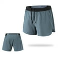 thumbnail image 2 of PMUYBHF Cargo Shorts For Men Big Tall Elastic Waist Draw String Mens Solid Color Jogging Portable Fitness Sports Casual Comfortable Shorts Rugby Shorts Mens Casual Shorts With Zipper Pockets, 2 of 4