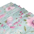 thumbnail image 3 of Pink Flower Garden Shower Curtains with 12 Hooks Waterproof Bathroom Decor 66" x 72", 3 of 6