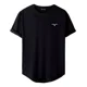 thumbnail image 1 of Camiseta Negra De Hombre Corte Curvo Ave Playera Fit Long, 1 of 3