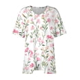 thumbnail image 4 of Pisexur Printemps Tops for Women 2025 Women Mode Été Imprimé Régulier Women Manches Courtes Col Rond Womens Tops Multicolore,TG, 4 of 7