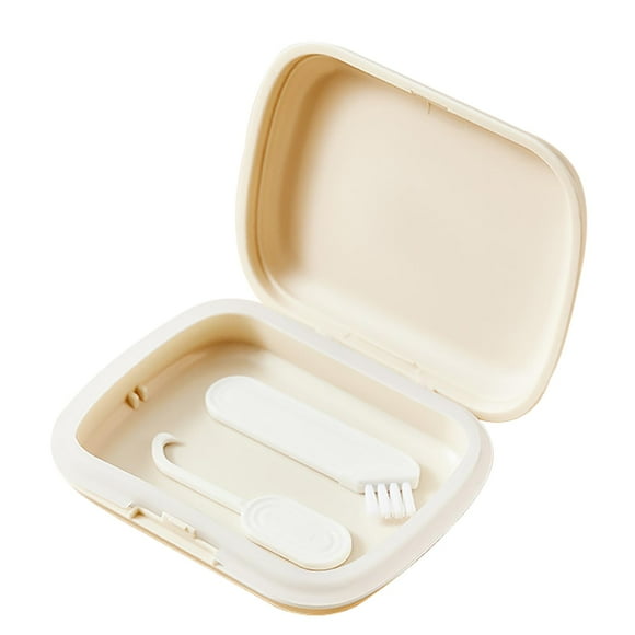Retainer Holder Case, Orthodontic Retainer Braces, Dentaal Braces Braces Removal Tool, Clear Braces Holder, Denture Retainer Organizer,white
