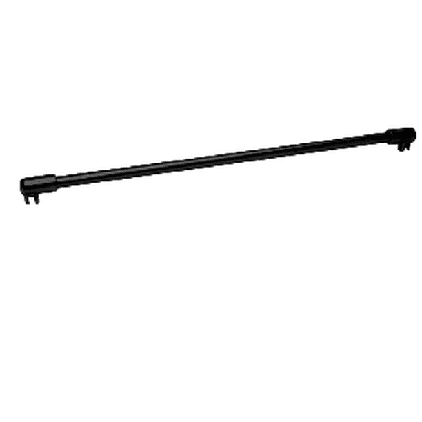 CRL SUP20BL Black Frameless Shower Door Fixed Panel GlassToGlass