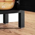 thumbnail image 4 of Nmkwnr Wood Coffee Bar Cabinet with Shelf, 2 Doors Buffet Cabinet for Living Room, Dining Room, Kitchen, Black, 4 of 7