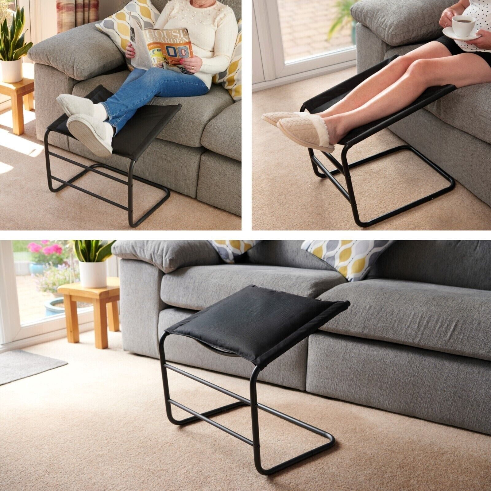 CRXX Supportive Padded Leg Rest Foot Stool Relaxation Improve Circulation Ottoman NEW