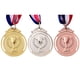 thumbnail image 3 of Medalla Juego de bronce Medallas de premio Aleación de zinc para competiciones Fiesta Oro Plata 3 piezas, 3 of 6
