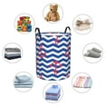 thumbnail image 6 of Fotbe Nautical Anchors Laundry Basket with Handles, Waterproof Large Laundry Hamper, Wash Bag for Corner Dorm, Rolling Laundry Basket with Handles-Medium, 6 of 8