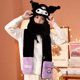 thumbnail image 1 of Sanrio Kuromi-bufanda de Hello Kitty para niño, conjunto de tres piezas de felpa, guantes de My Melody, gorro de invierno Kawaii, mantiene el calor, regalo de Festival LIUWENJING unisex, 1 of 2