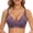 Purple, variant on Women Lace Brassiere Desire Wireless Bra, Lacy Full-coverage Wirefree Everyday Bra Plus Size Convertible Seamless Bra