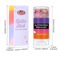 thumbnail image 5 of Halloween Face and Body Paint Sticks, Body Paint Stick Halloween Holographic Metallic Glitter Waterproof Formula Adult Halloween Party Purple Makeup 3.31 Inch, 5 of 5
