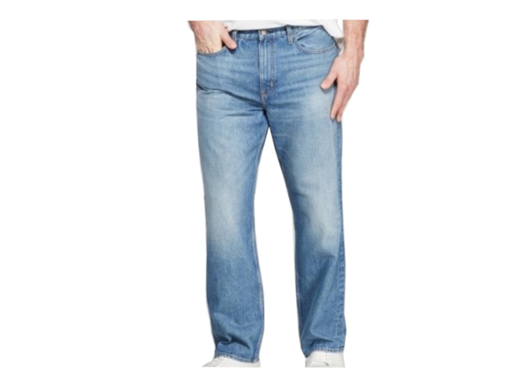 48Wx30L Relaxed Fit Jeans, Light Wash 