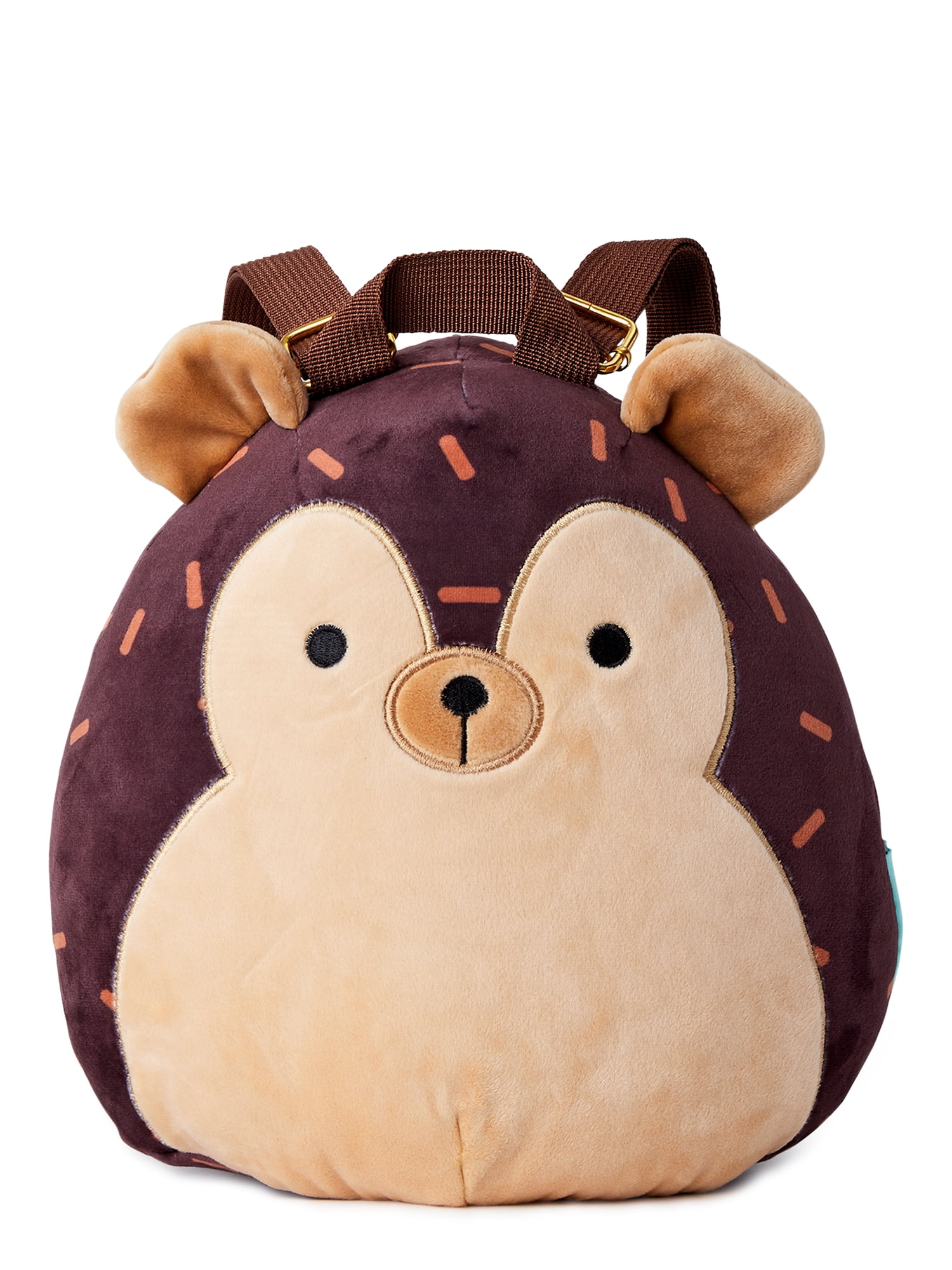 Squishmallows Hans Hedgehog Unisex 10' Plush Mini Backpack, Brown