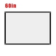 thumbnail image 1 of braveheart Projecteur Portable Pliable Sans Pli Rideau Écran de Projection 4:3 Écran de Films Portable pour Projecteur Cinéma Maison Extérieur Blanc 60 Pouces, 1 of 6