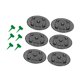 thumbnail image 4 of 6 piezas planta de planta maceta soporte para macetas de macetas versátiles de jardín cubierta de patio de la cubierta del piso del piso de la base de la base de la planta de la planta 20cmx2cm, 4 of 8