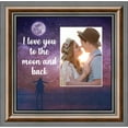 thumbnail image 2 of I Love You to the Moon and Back, Love Picture Frame, FiancÃ© Gifts for Her, Husband and Wife Cute Picture Frames, Couples, Boyfriend and Girlfriend Gifts, 6441BW, 2 of 6