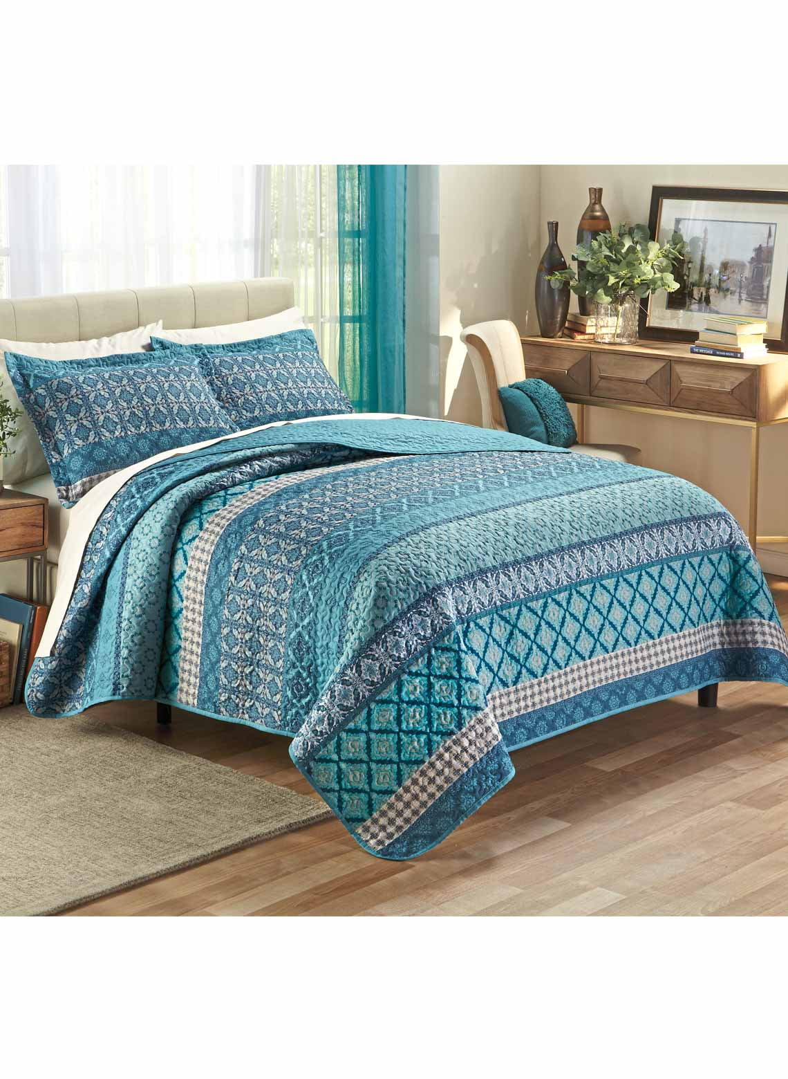Jewel Tone Quilt Set