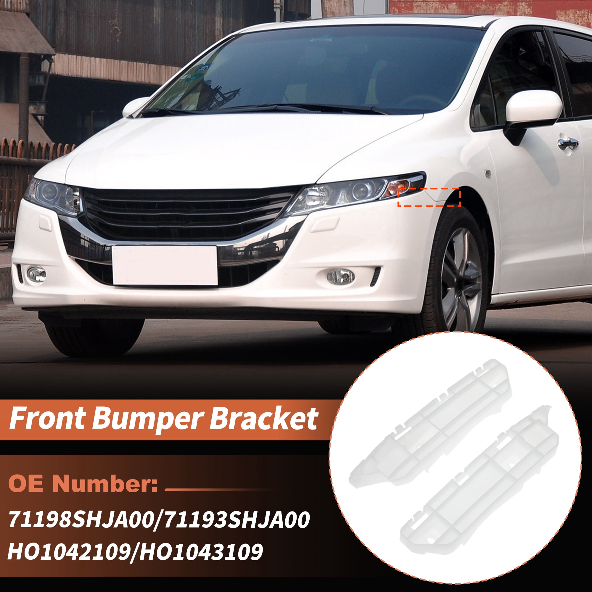 Unique Bargains Bumper Bracket for Honda Odyssey 2005-2010 71198SHJA00/71193SHJA00