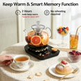 thumbnail image 4 of Electric Tea Maker with Infuser, ±1 ℉ Precise Temperature Control, Glass Kettle for Herbal Fruit Tea, Auto Shut-Off Warm 0.8L Black, 4 of 6