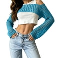 thumbnail image 2 of Women's Cropped Knit Shrug Top Lightweight Bell Sleeve Summer Cover-Up, Soft Breathable Cropped Cardigan Shrug for Casual & Beach, Cropped Shrug Women, 2 of 6