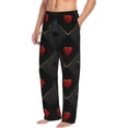 thumbnail image 6 of Gukieu Red Poker Print Men's Home Trousers, Elastic Drawstring Home Pajamas Clothing Suitable for Adult Men-Small, 6 of 6